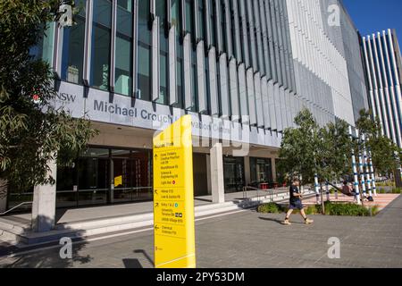 UNSW, University of New South Wales in Sydney und das Michael Crouch Innovation Centre , Drehkreuz für Studentenunternehmer, NSW, Australien,2023 Stockfoto