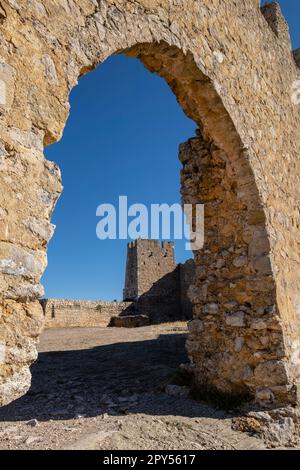 Castillo de Gormaz, Siglo X, Gormaz, Soria, Comunidad Autónoma de Castilla, Spanien, Europa Stockfoto