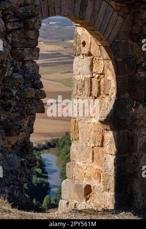 puerta califal, Castillo de Gormaz, Siglo X, Gormaz, Soria, Comunidad Autónoma de Castilla, Spanien, Europa Stockfoto