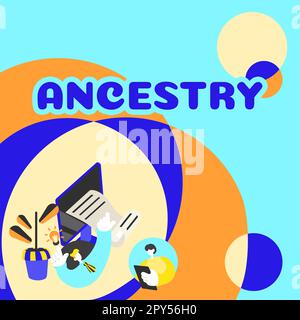 Textbeschriftung mit Antiker. Internetkonzept die Geschichte oder der Entwicklungsprozess eines Phänomenobjekts oder -Stils Stockfoto