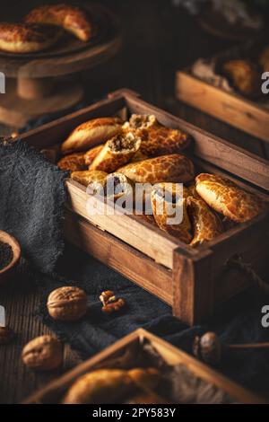 Bratislava-Brötchen, traditionelles süßes, kurzes Gebäck Stockfoto