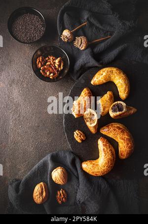 Bratislava-Brötchen, traditionelles süßes, kurzes Gebäck Stockfoto