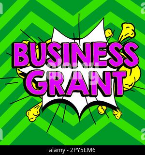 Konzeptdarstellung - Unternehmenszuschuss. Mit den Arbeitsstrategien für das Internet-Konzept werden Ziele erreicht Stockfoto