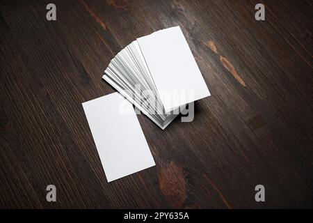 Visitenkarten mockup Stockfoto