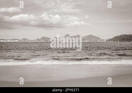 Flamengo Beach Panoramablick und Stadtbild Rio de Janeiro Brasilien. Stockfoto