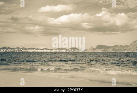 Flamengo Beach Panoramablick und Stadtbild Rio de Janeiro Brasilien. Stockfoto