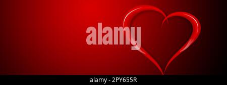 Alles Liebe zum valentinstag. Herzförmiges Symbol der Liebe. 3d-Illustration Stockfoto