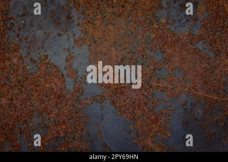 Alte rostige Metallplatte Textur Stockfoto