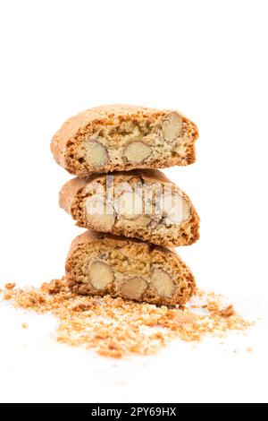 Italienischer Cantuccini-Keks mit Mandel Stockfoto