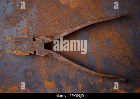 Alte rostige Werkzeuge Stockfoto