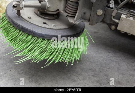 Straßenkehrmaschine Stockfoto