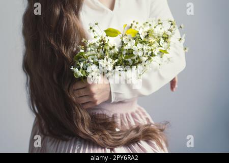 Nahaufnahme mit Blumen Konzeptfoto Stockfoto