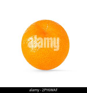 Mandarin oder Clementine isoliert auf weißem Hintergrund Stockfoto