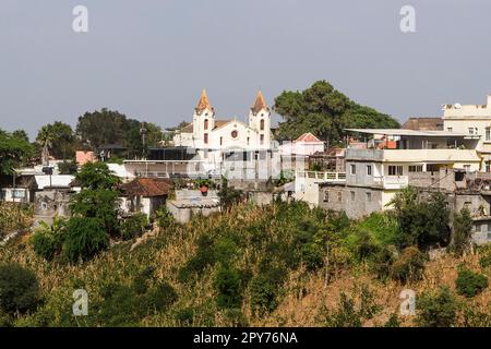 Cabo Verde, Santiago - Picos - Igreja Paroquial de SÃ Salvador do Mundo Stockfoto