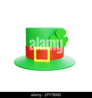 3D Darstellung der St. patrick Day hat-Ikone Stockfoto