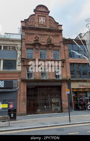 Das Royal Highland Fusiliers Museum in Saciehall Street, Glasgow Stockfoto