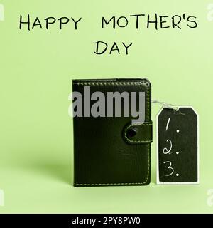 Text zeigt Inspiration Happy Mother's Day (alles gute zum Muttertag). Geschäftsausstellung zu Ehren des Einflusses der Mutterschaft in die Gesellschaft gefeiert Stockfoto