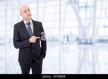 Auf das Büro zeigen Stockfoto