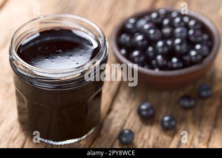 Frische Hausgemachte Patagonische Calafate Berry Jelly Stockfoto