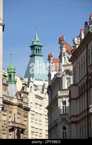 Maiselova Straße in Prag anzeigen Stockfoto