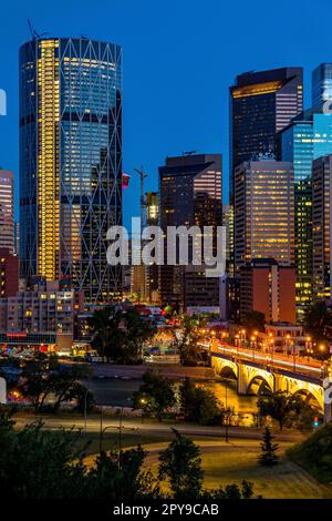 Die Innenstadt von Calgary, Alberta, Kanada Stockfoto