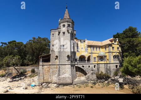 Palast der Condes de Castro Guimaraes, Cascais, Portugal Stockfoto