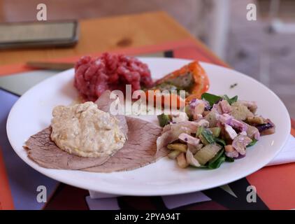 Eine köstliche Vorspeise aus Piedmont. Stockfoto