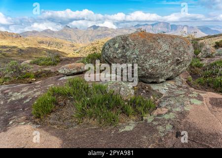 Andringitra-Nationalpark, Berglandschaft, Madagaskar Wildnis Landschaft Stockfoto