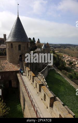 Carcassonne City in Frankreich Stockfoto