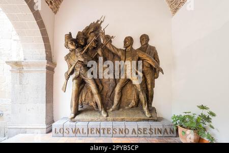 Mexiko, 25 2023. April - sonniger Außenblick auf den Regierungspalast Stockfoto