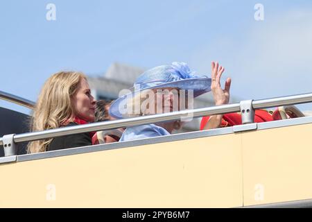 London, Vereinigtes Königreich 3. Mai, 2023 . Eine Camilla, die ähnlich aussieht wie in London vor der Krönung von König Karl III Kredit: Alan D West/Alamy Live News Stockfoto