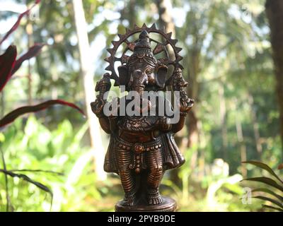 Ein BronzeIdol von lord Ganesha Stockfoto