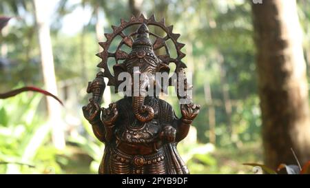 Ein BronzeIdol von lord Ganesha Stockfoto