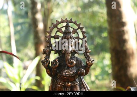 Ein BronzeIdol von lord Ganesha Stockfoto