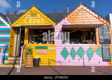 Goat Ledge am 6. Oktober 2022 auf der unteren Promenade in St Leonards on Sea, East Sussex England. Kredit: SMP News Stockfoto