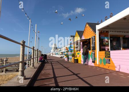 Goat Ledge am 6. Oktober 2022 auf der unteren Promenade in St Leonards on Sea, East Sussex England. Kredit: SMP News Stockfoto