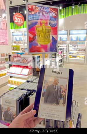 Ein Shortbread der Royal Celebration 150g für 11,99 £, Manchester International Airport, England, Großbritannien, M90 1QX £ Stockfoto