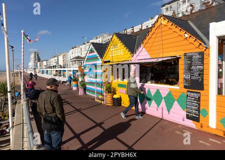 Goat Ledge am 6. Oktober 2022 auf der unteren Promenade in St Leonards on Sea, East Sussex England. Kredit: SMP News Stockfoto