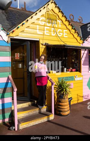 Goat Ledge am 6. Oktober 2022 auf der unteren Promenade in St Leonards on Sea, East Sussex England. Kredit: SMP News Stockfoto