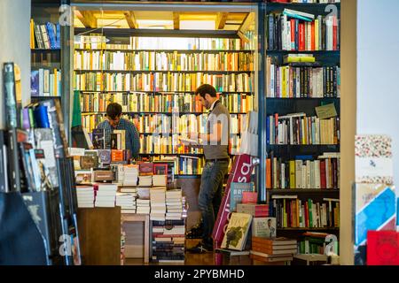 La Biblioteca de Babel, Carrer Arabí, Palma, Mallorca, balearen, Spanien Stockfoto