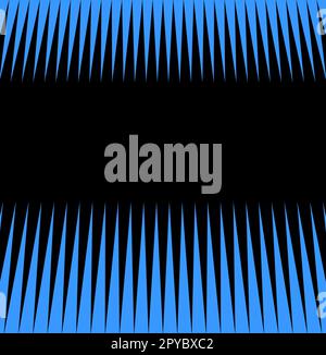 Abstrakter schwarzer und blauer Hintergrund mit Traingle-Rahmen Stockfoto
