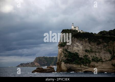 Leuchtturm Capo Miseno - Kampanien - Italien Stockfoto