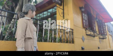 Wunderschöner Sonnenuntergang über dem Danshui River, Bali, Taiwan Stockfoto