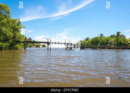 Große malerische Lagune in Rekawa in der Nähe der kleinen Stadt Tangalle, Sri Lanka Stockfoto