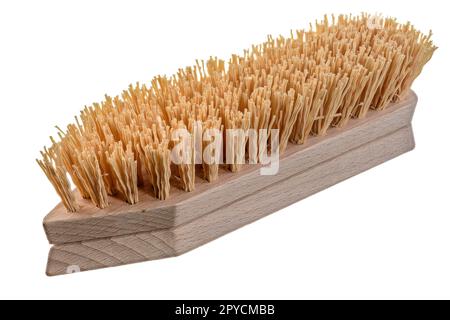 Isolierte grobe Scheuerbürste Stockfoto