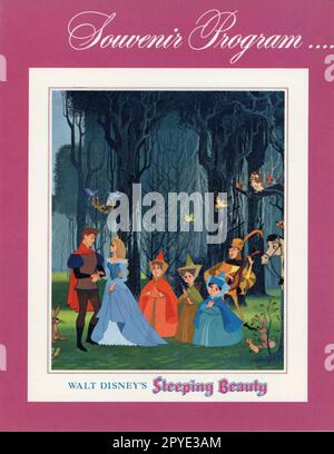 WALT DISNEY's SLEEPING BEAUTY 1959 Supervising Director CLYDE GERONIMI Story Charles Perrault Lieder und Punkte angepasst an die Ballettmusik von Tchaikovsky Walt Disney Productions Stockfoto