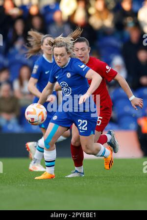 London, Großbritannien. 03. Mai 2023. London, England, Mai 3. 2023: Erin Cuthbert (22 Chelsea) in Aktion beim Barclays FA Women's Super League-Fußballspiel zwischen Chelsea und Liverpool in Kingsmeadow in London, England. (James Whitehead/SPP) Kredit: SPP Sport Press Photo. Alamy Live News Stockfoto