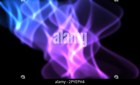 Blauer und violetter Hintergrund für den Energieflussgradienten Stockfoto