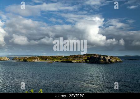 Cromwell Baracken und Fort auf Inishbofin Island auf dem Wild Atlantic Way in der Grafschaft Galway in Irland Stockfoto