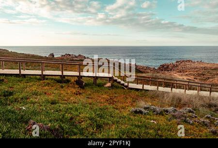 Küstenlandschaft im Naturpark Südwest-Alentejo und Costa Vicentina in Bordeira Stockfoto